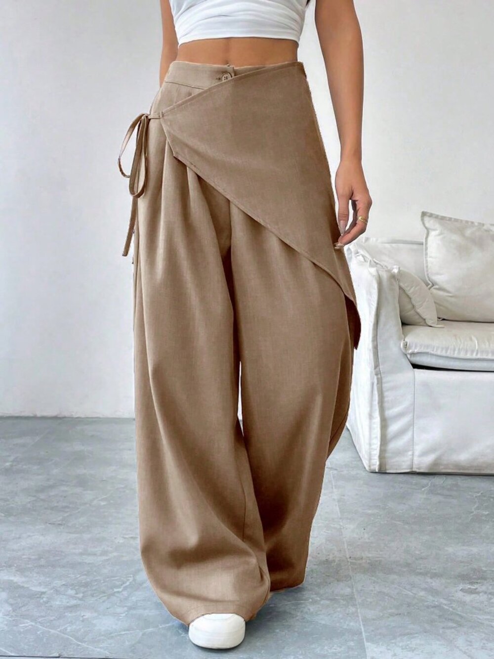 Mocha Brown Casual Women's Pants
